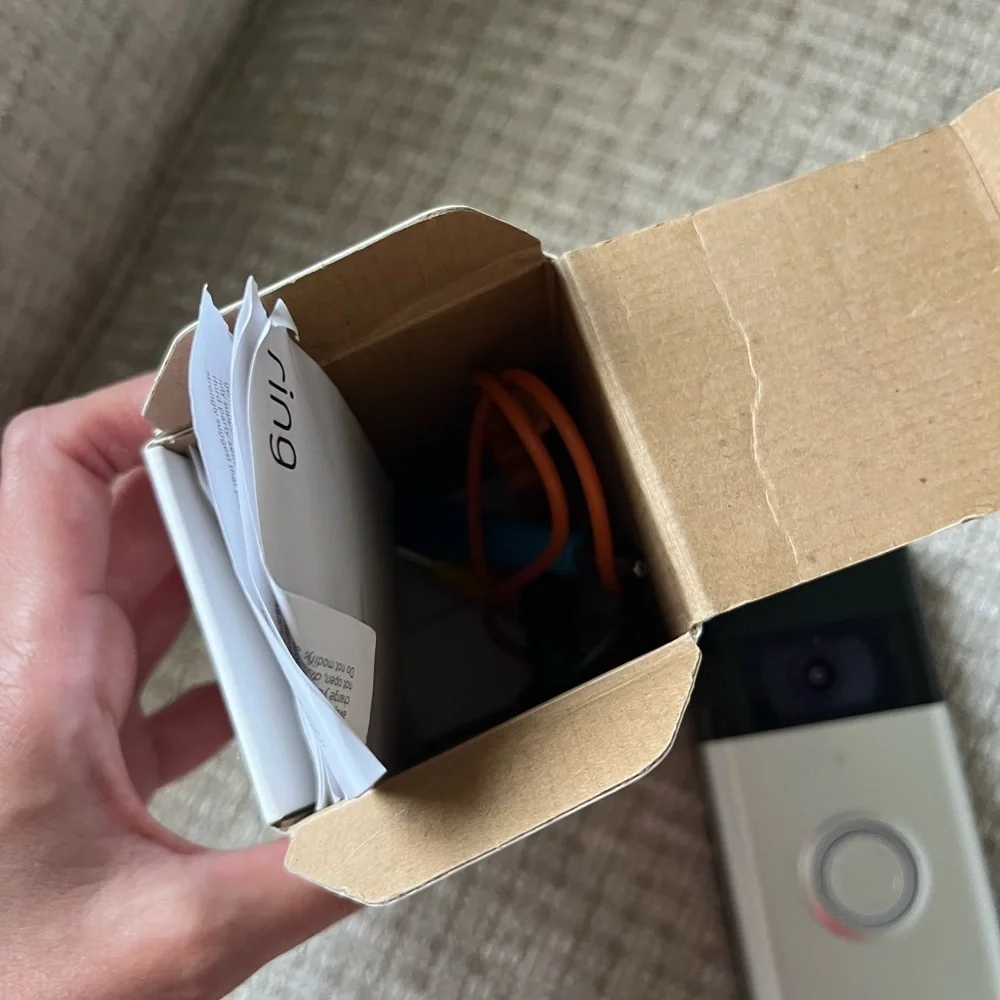 Ring Video Doorbell in Blue and Silver